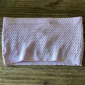 WAYF “98 crop knit tube top lavender